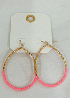 Beaded Teardrop Earrings