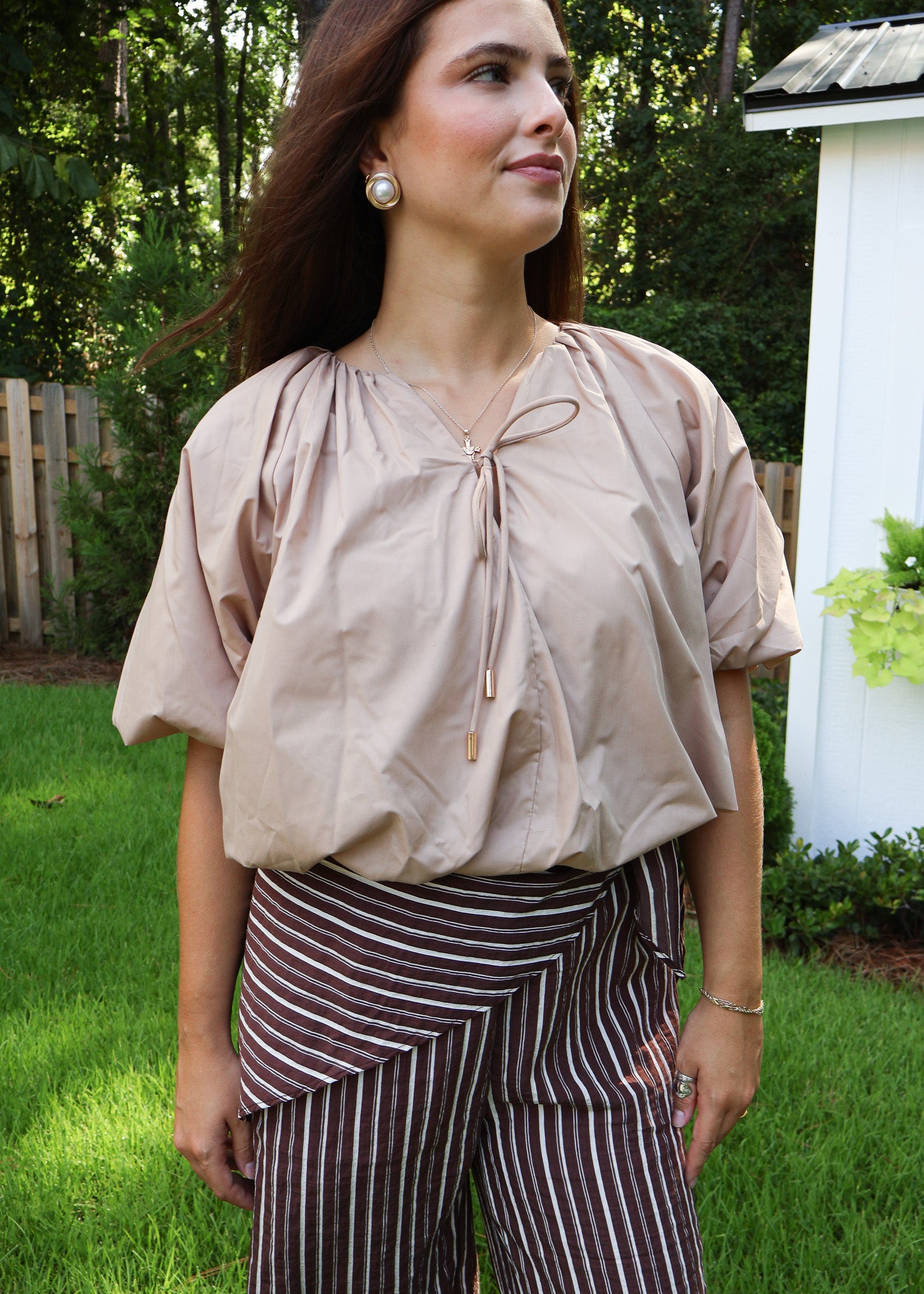 Bianca Drape Bubble Top