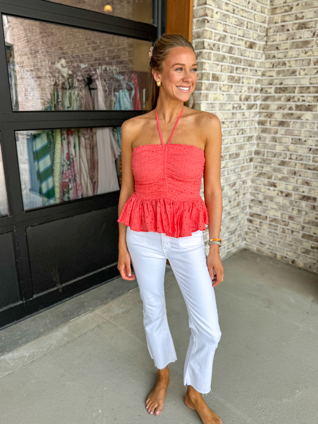 Vacation Peplum Top