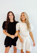 Chloe Puff-Sleeve Knit Set