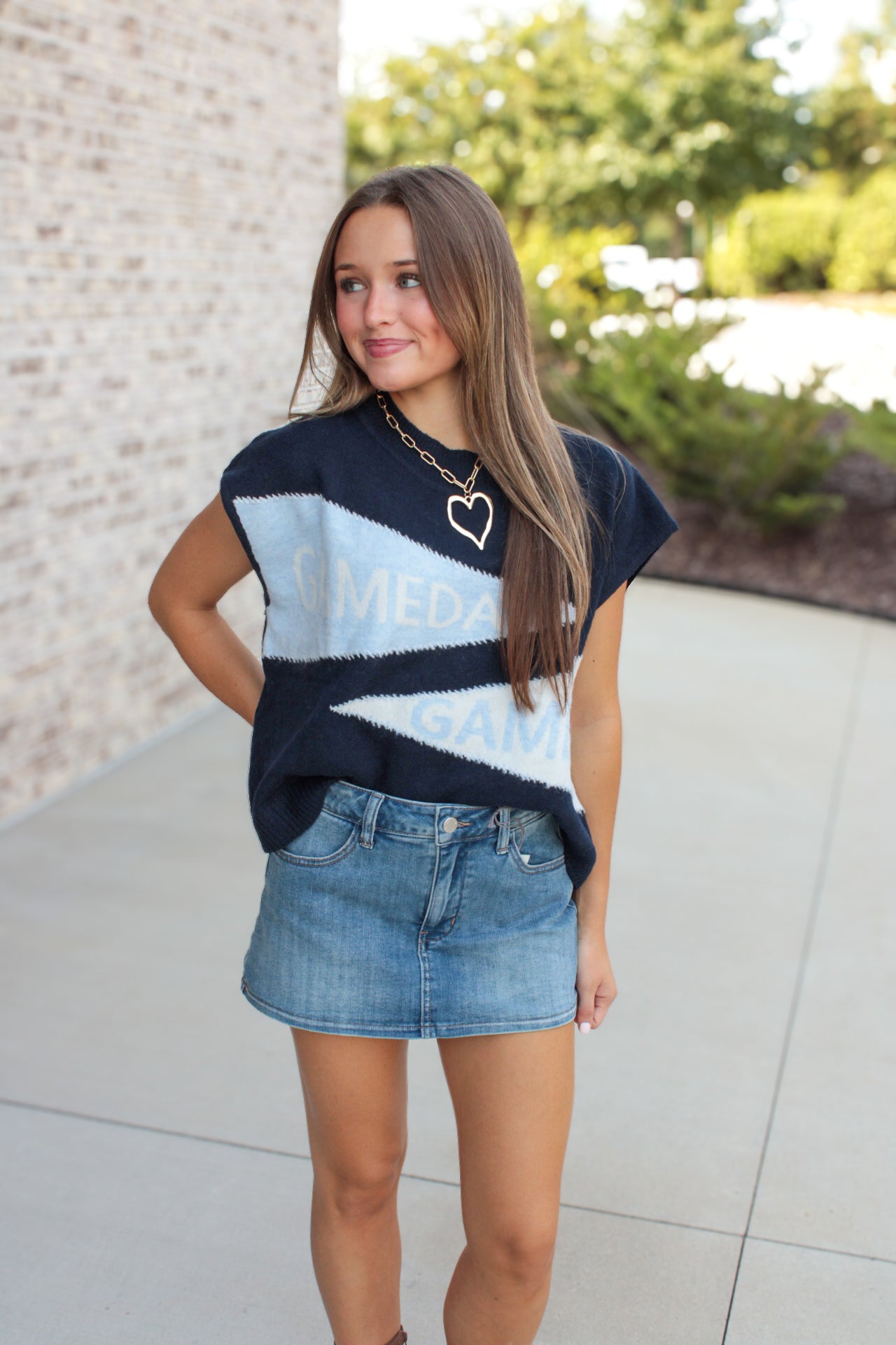 Gameday Sleeveless Knit Top