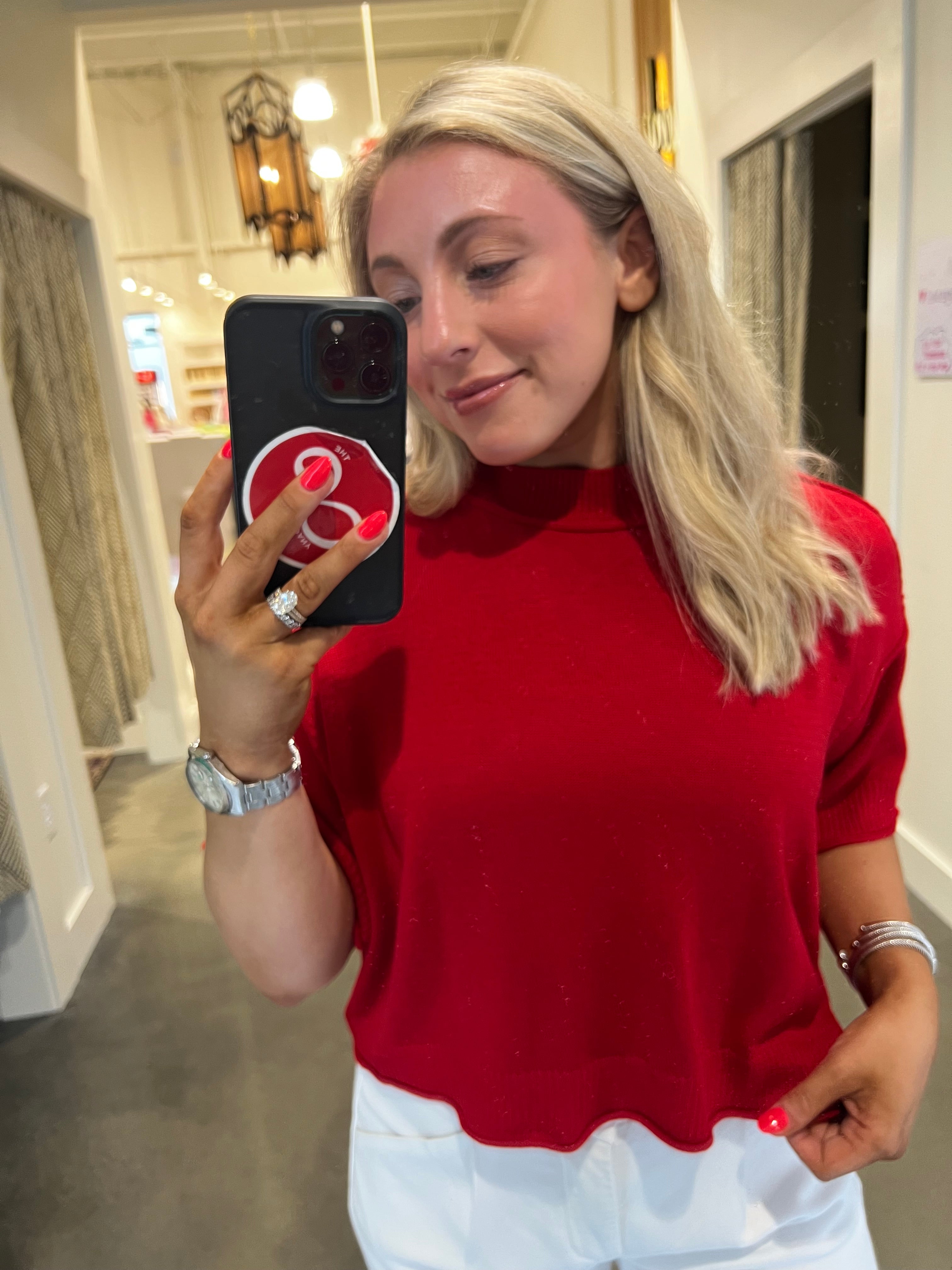 Liora Short Sleeve Summer Sweater