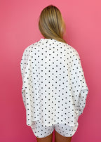 Poppy Polka Dot Lounge Short Set