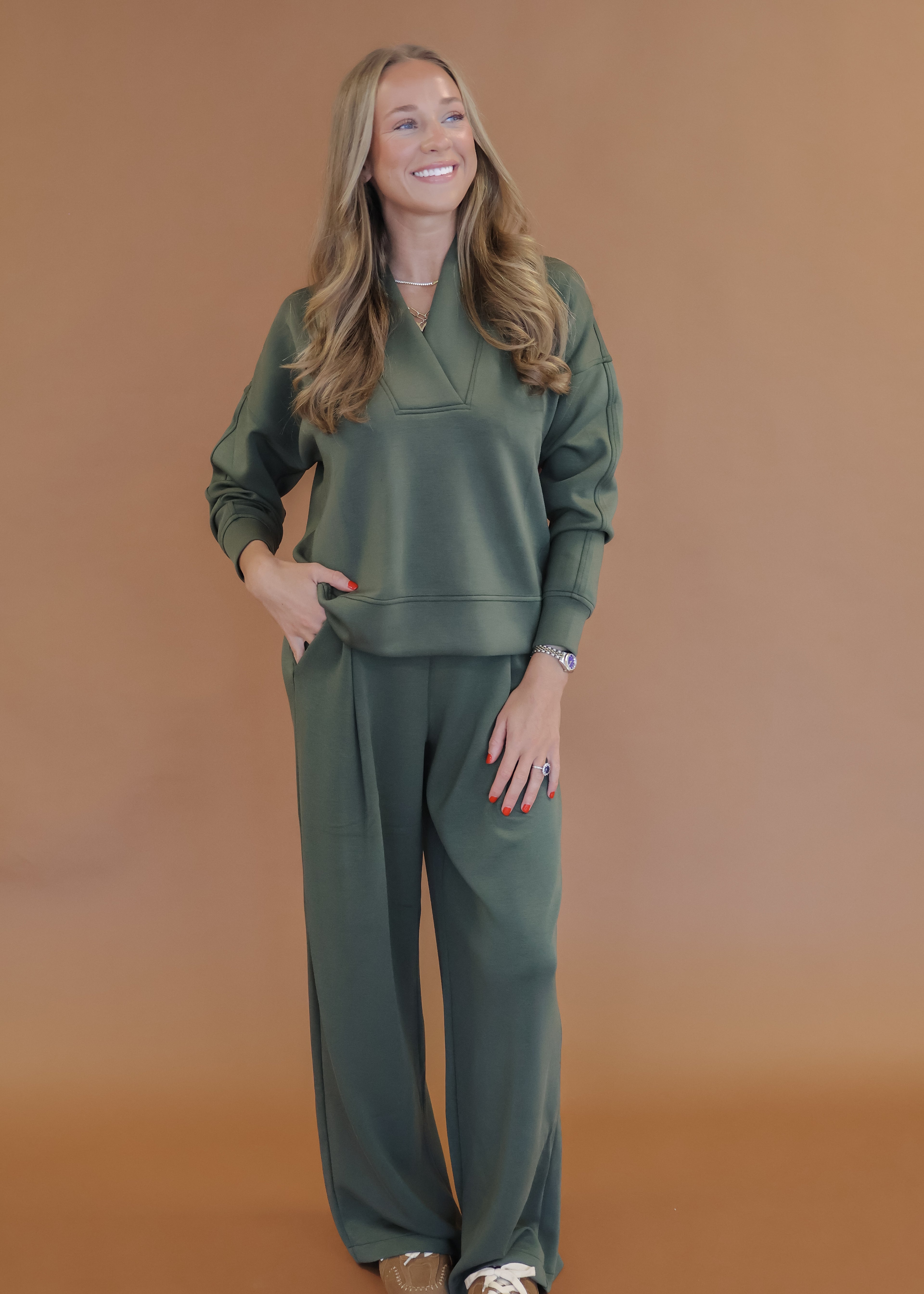 Airessentials V-neck Long Sleeve Top