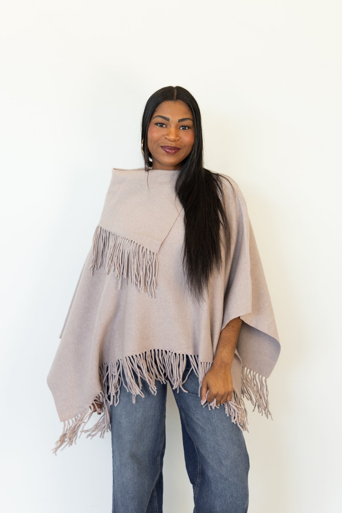 The Sophie Fringe Poncho