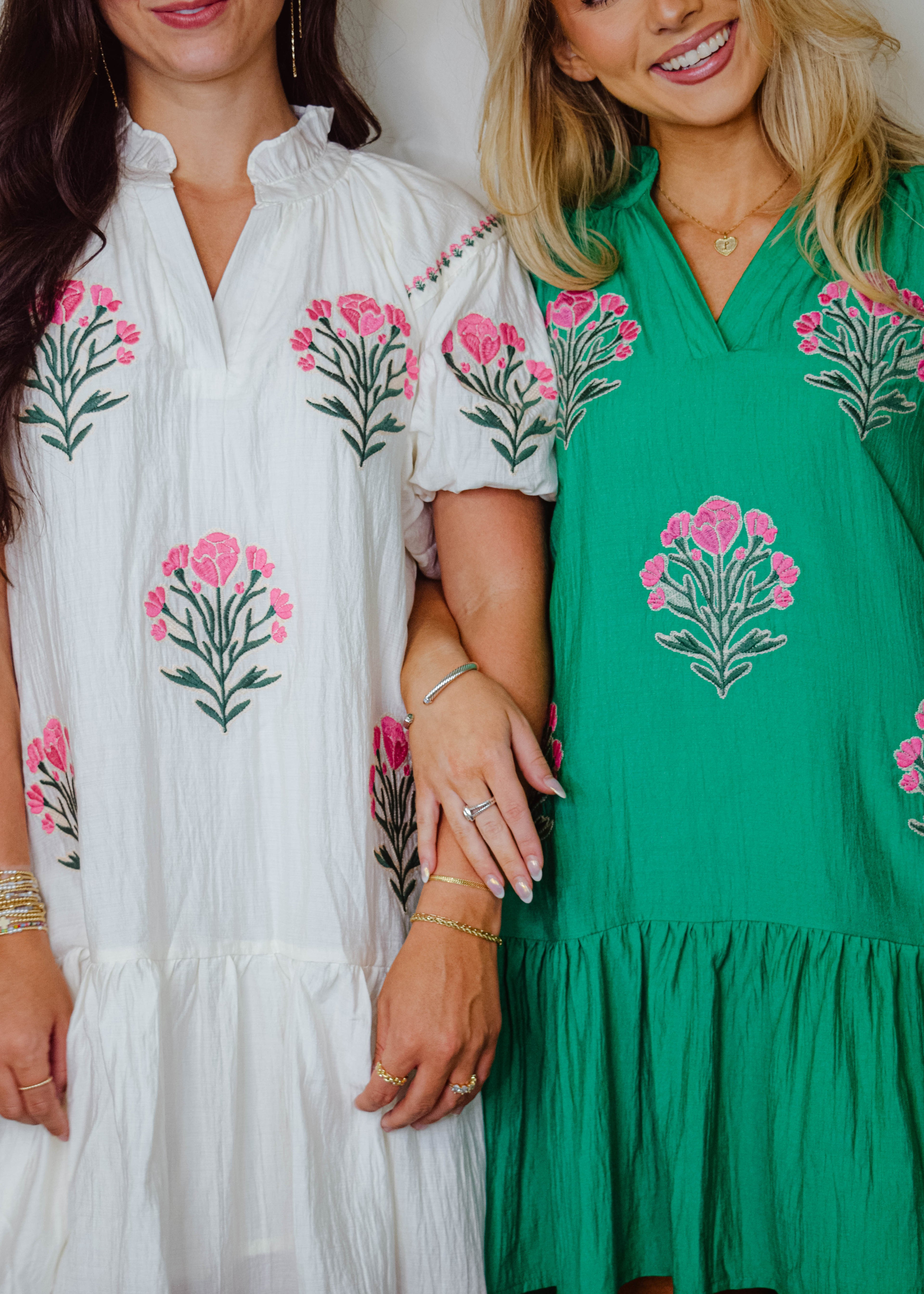 Zinnia Bubble Sleeve Mini Dress