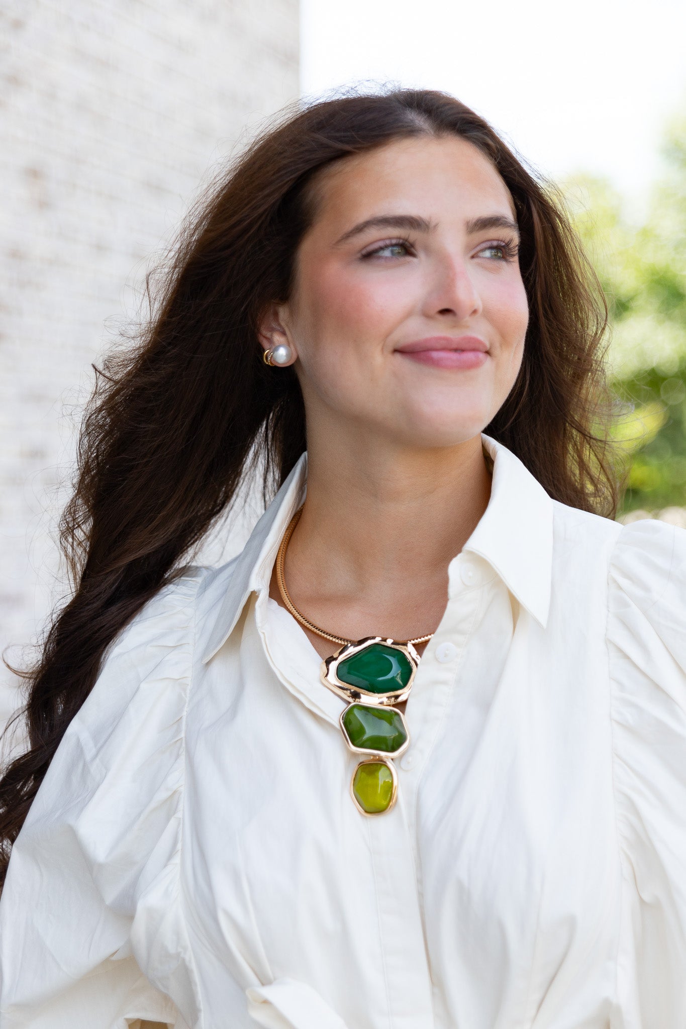 3 Geometric Charm Omega Necklace Set