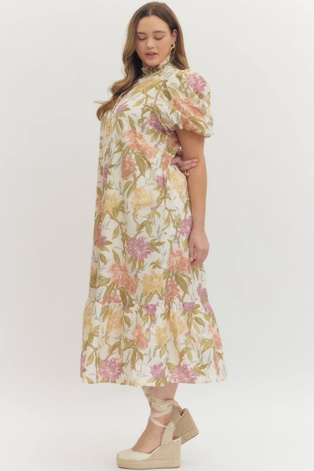 Bloomfield Floral Tiered Midi Dress