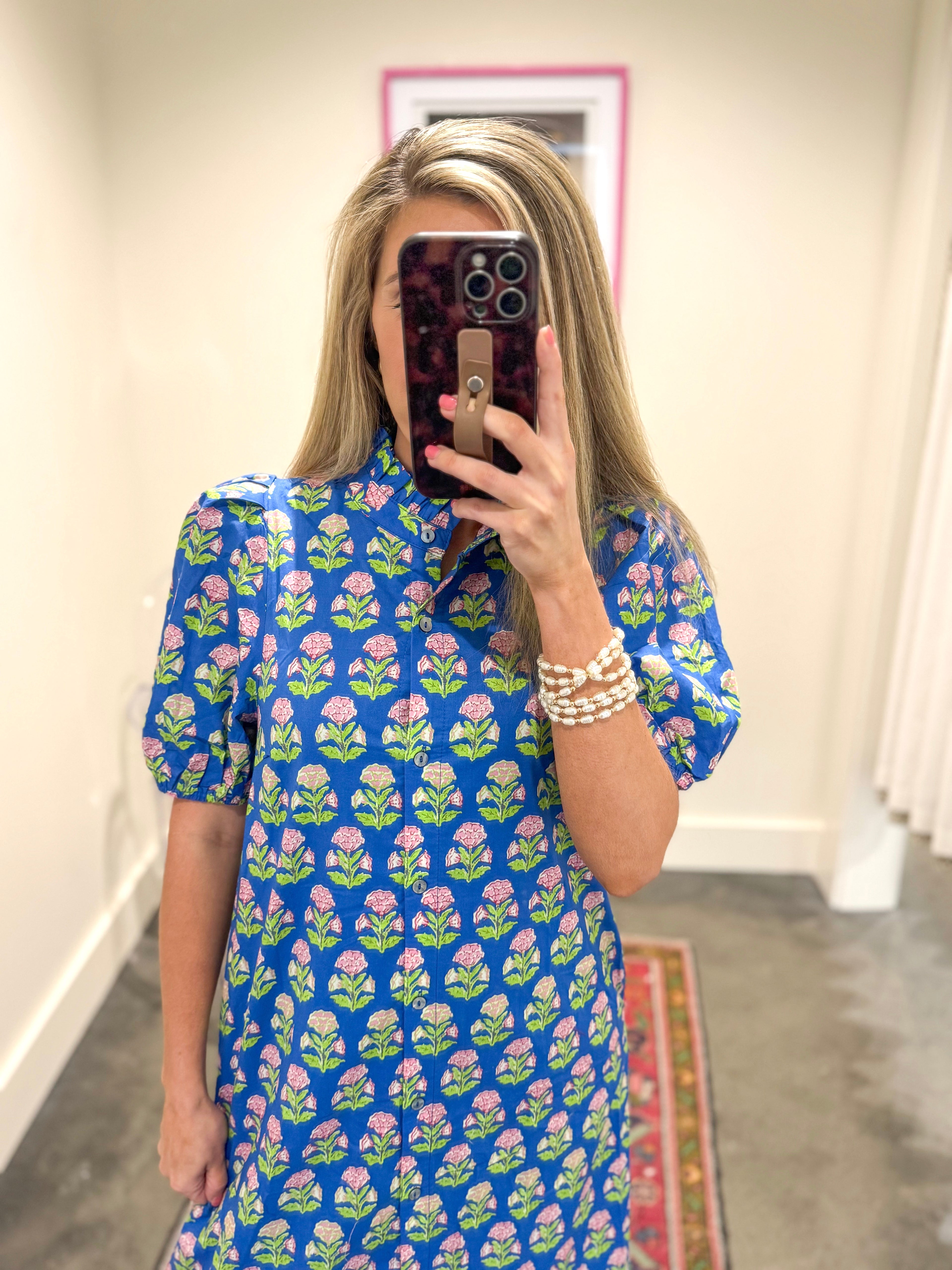 Millie Puff Sleeve Midi Dress