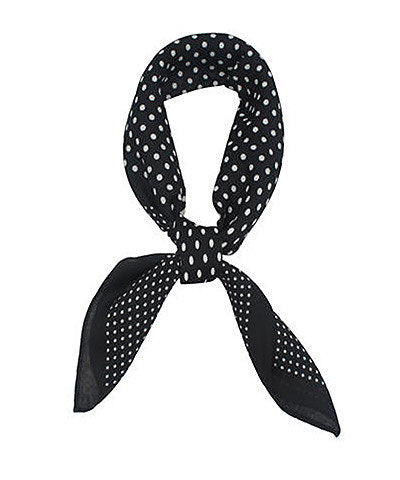 Rosette & Polka Dot Scarf