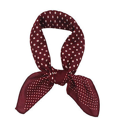 Rosette & Polka Dot Scarf