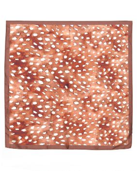 Deer Print Silky Bandana Scarf