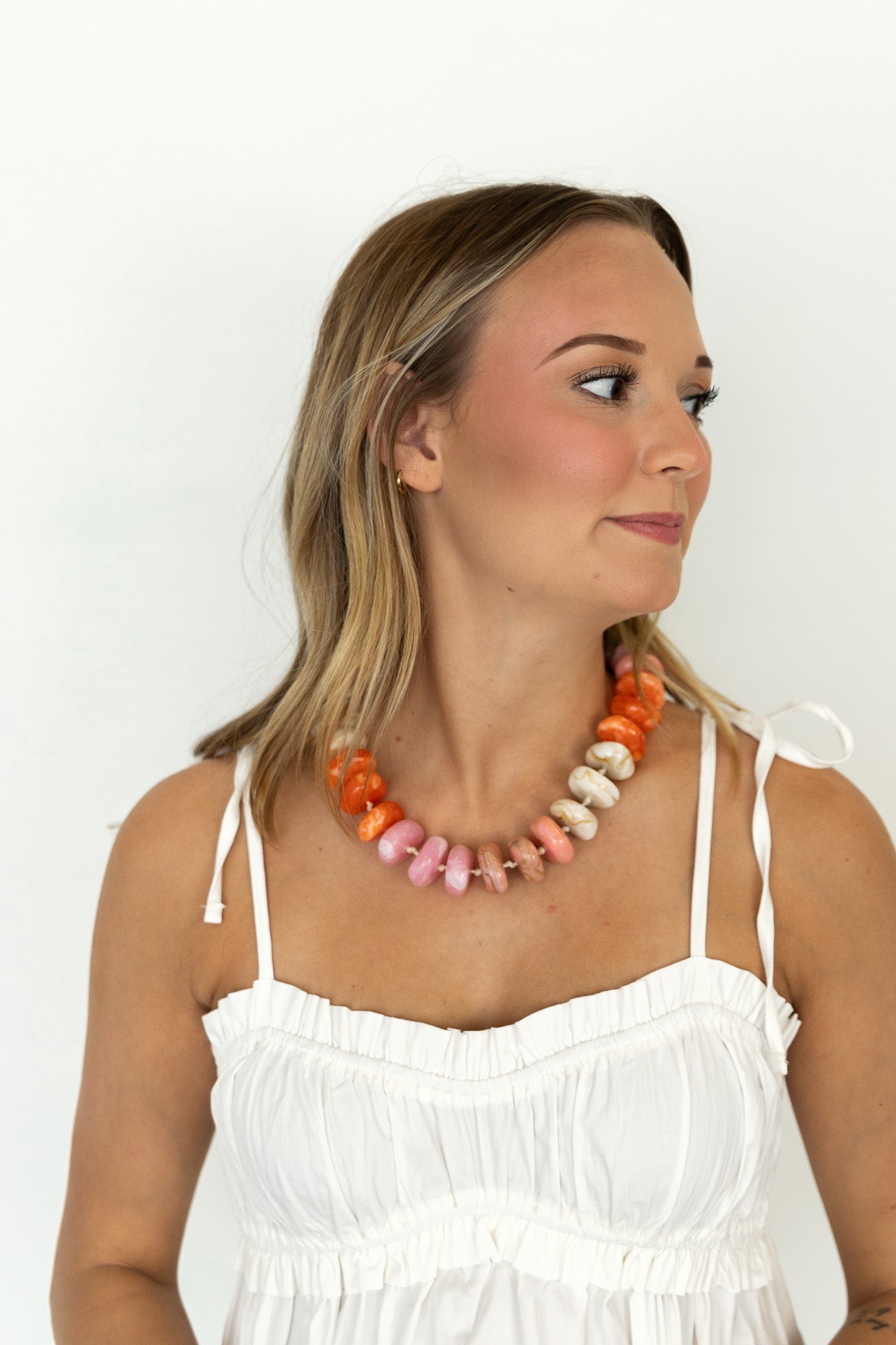 Delray Chunky Beaded Necklace