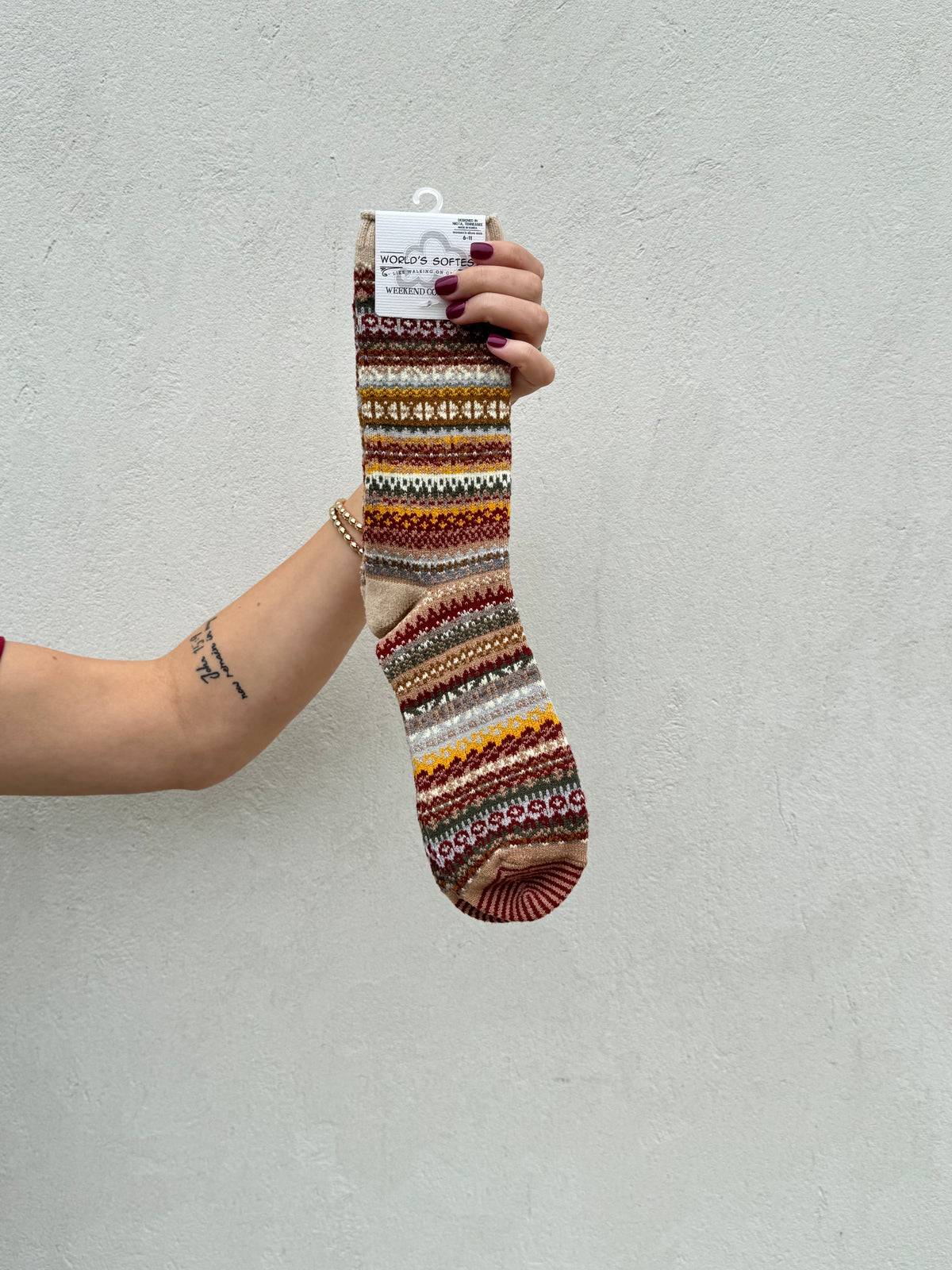 Weekend Holiday Crew Socks