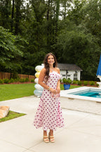 Lailah Polka Dot Midi Dress