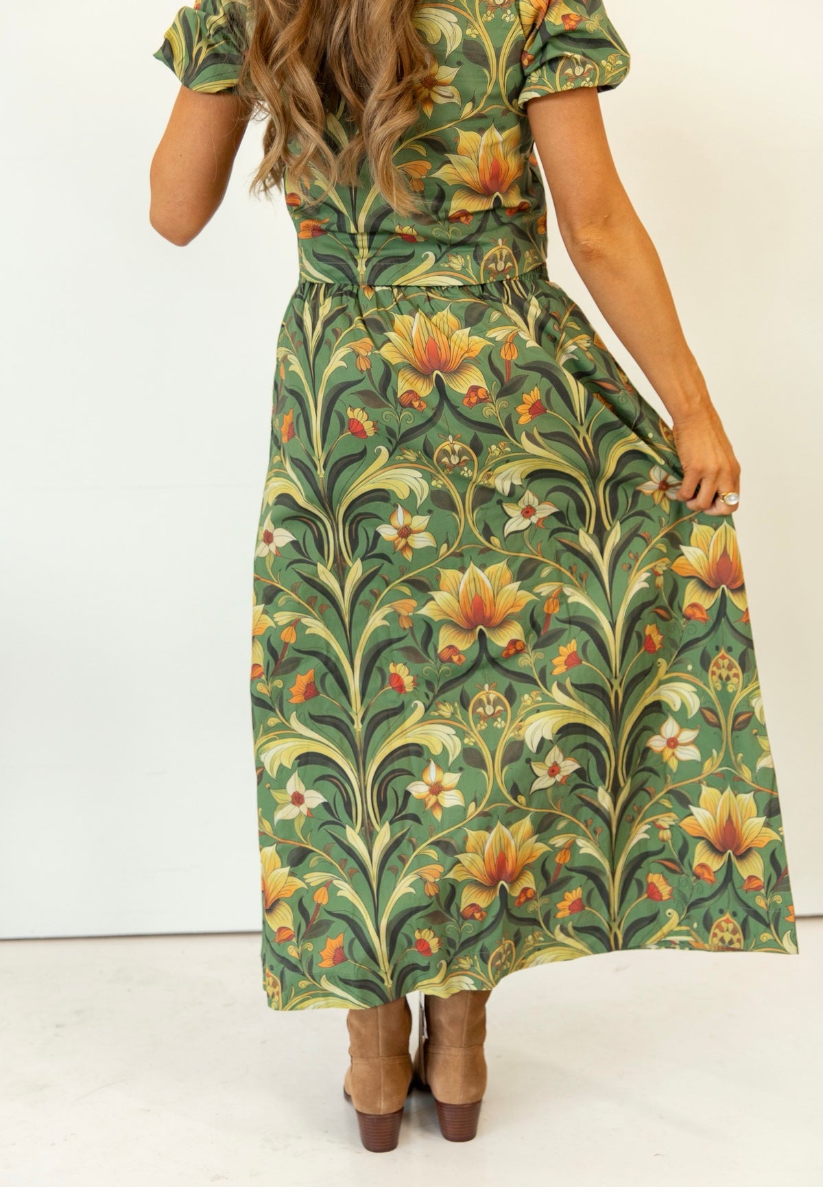 Julia Floral High Waist Skirt
