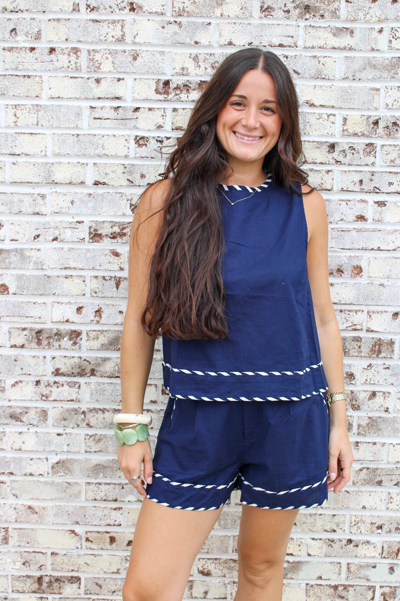 Nora Nautical Trim Shorts