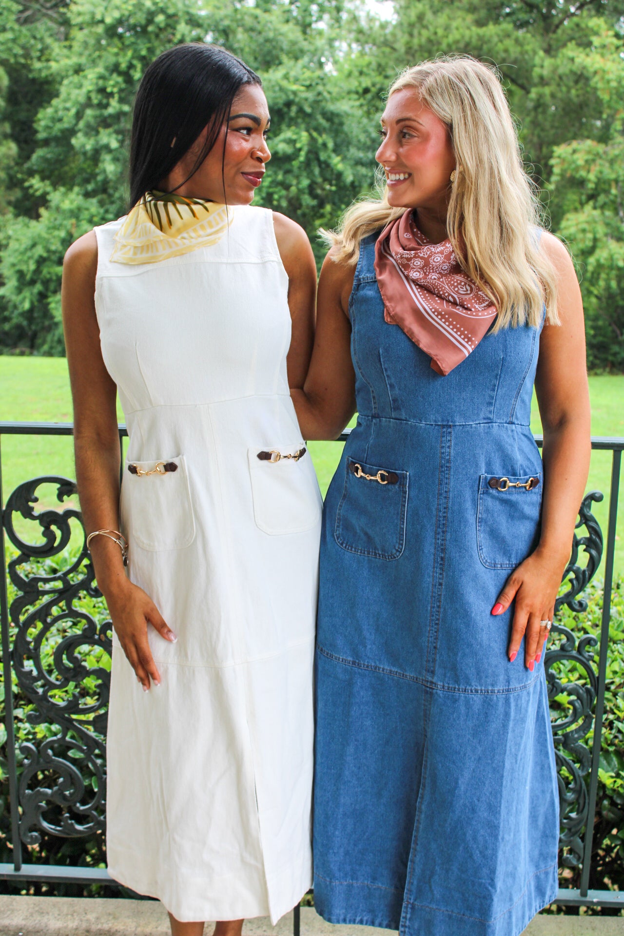 Greer Denim Midi Dress