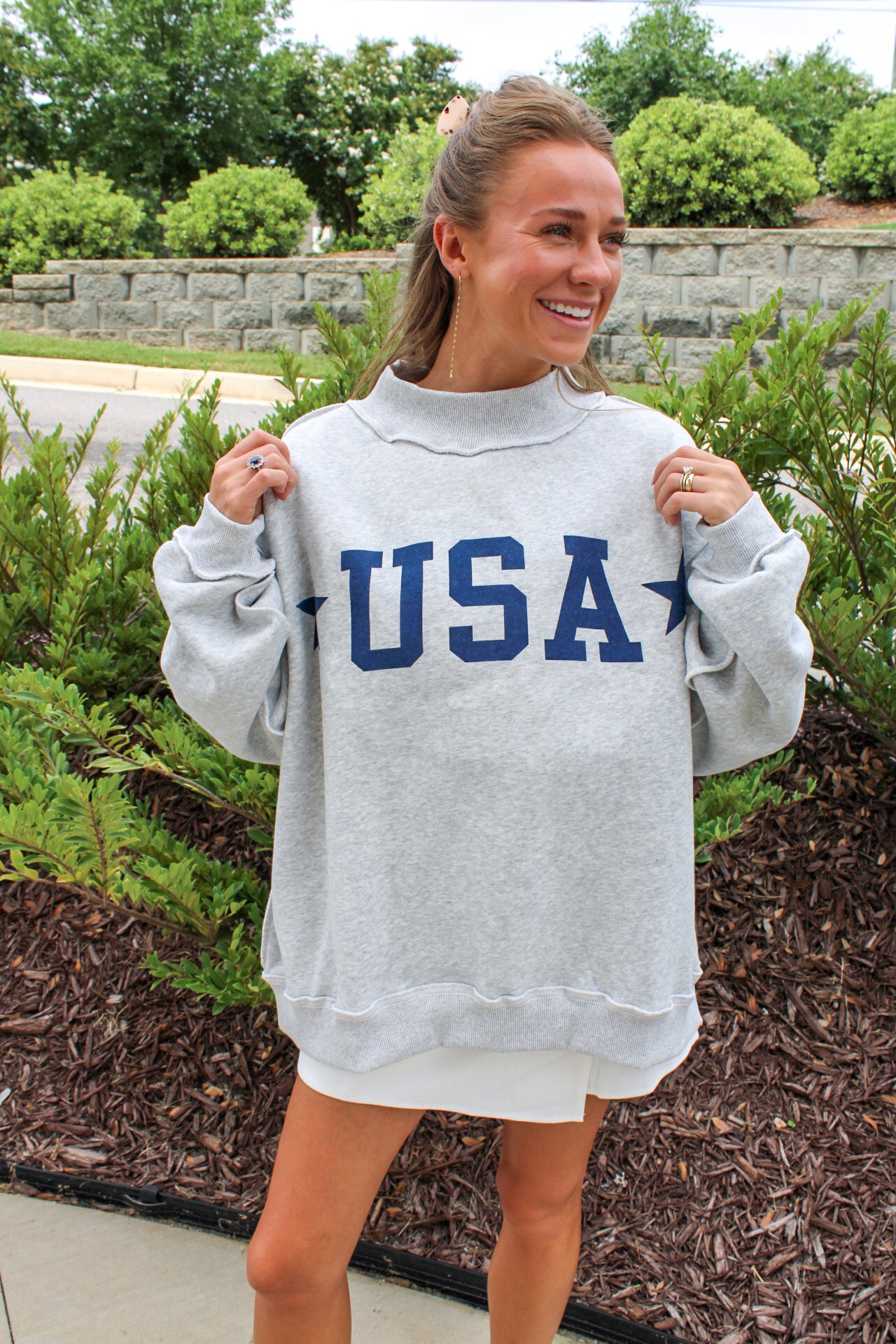USA Reversible Mock Neck