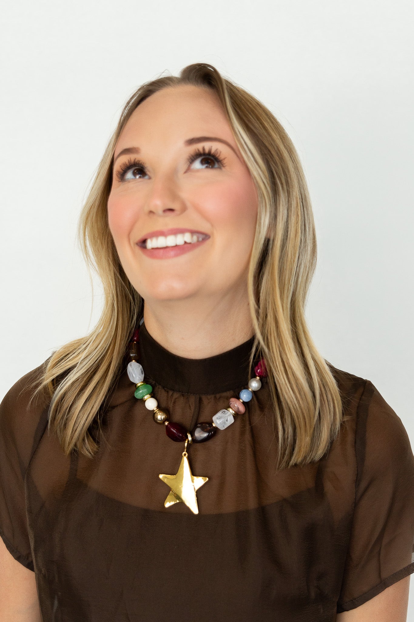 Reese Beaded Star Necklace