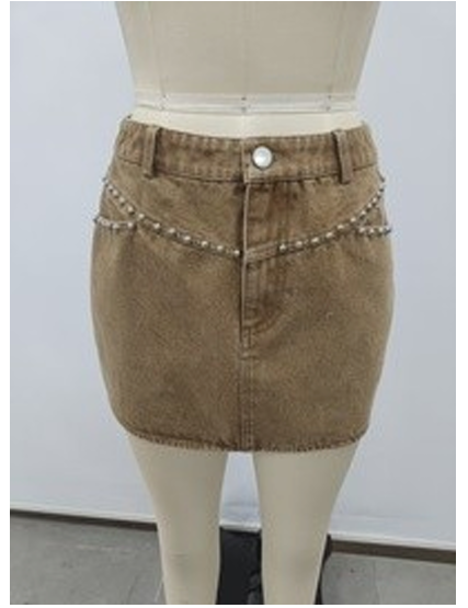 Alice Chain Detail Mini Skirt