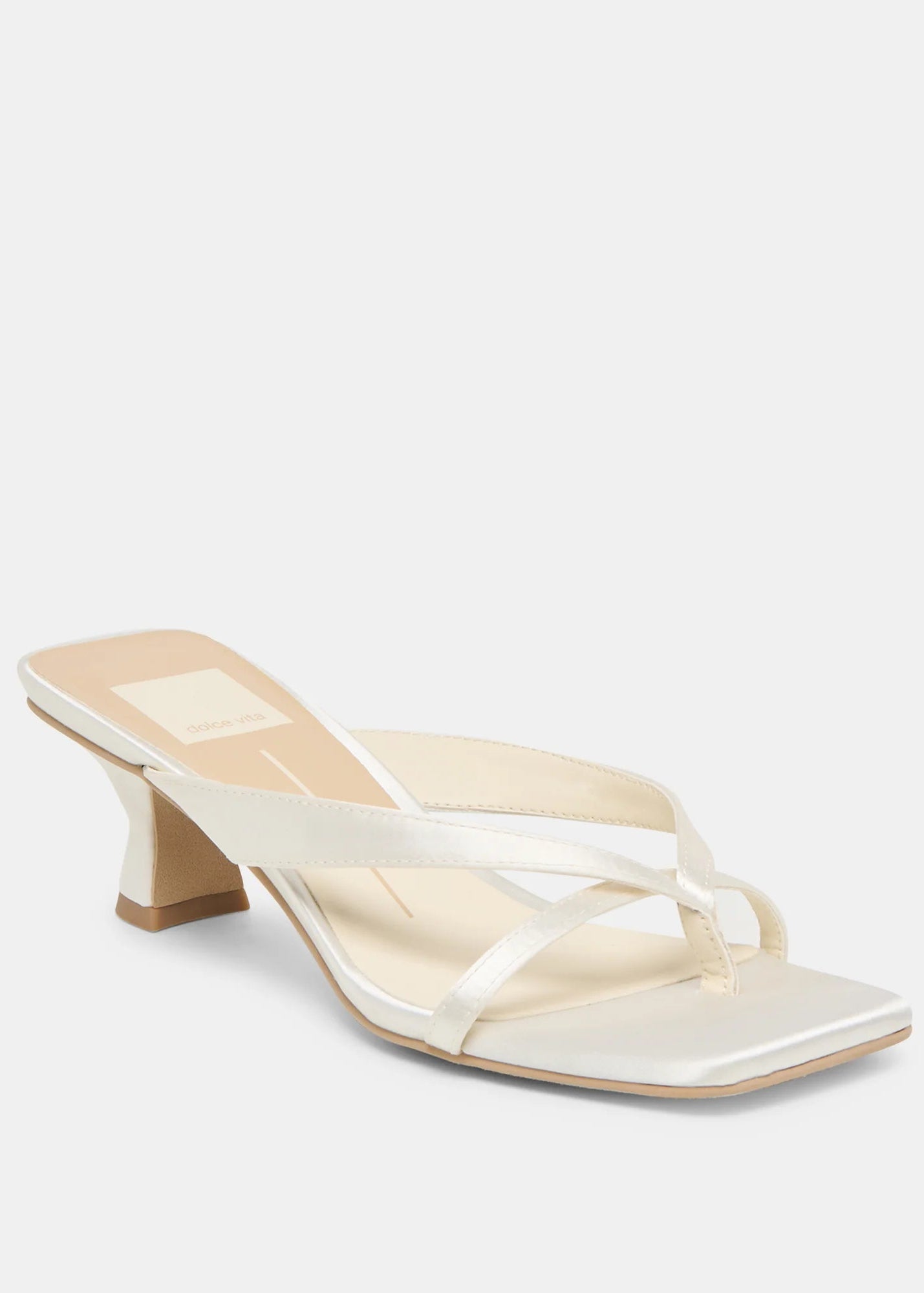 Brevel Heels True White Satin