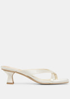 Brevel Heels True White Satin