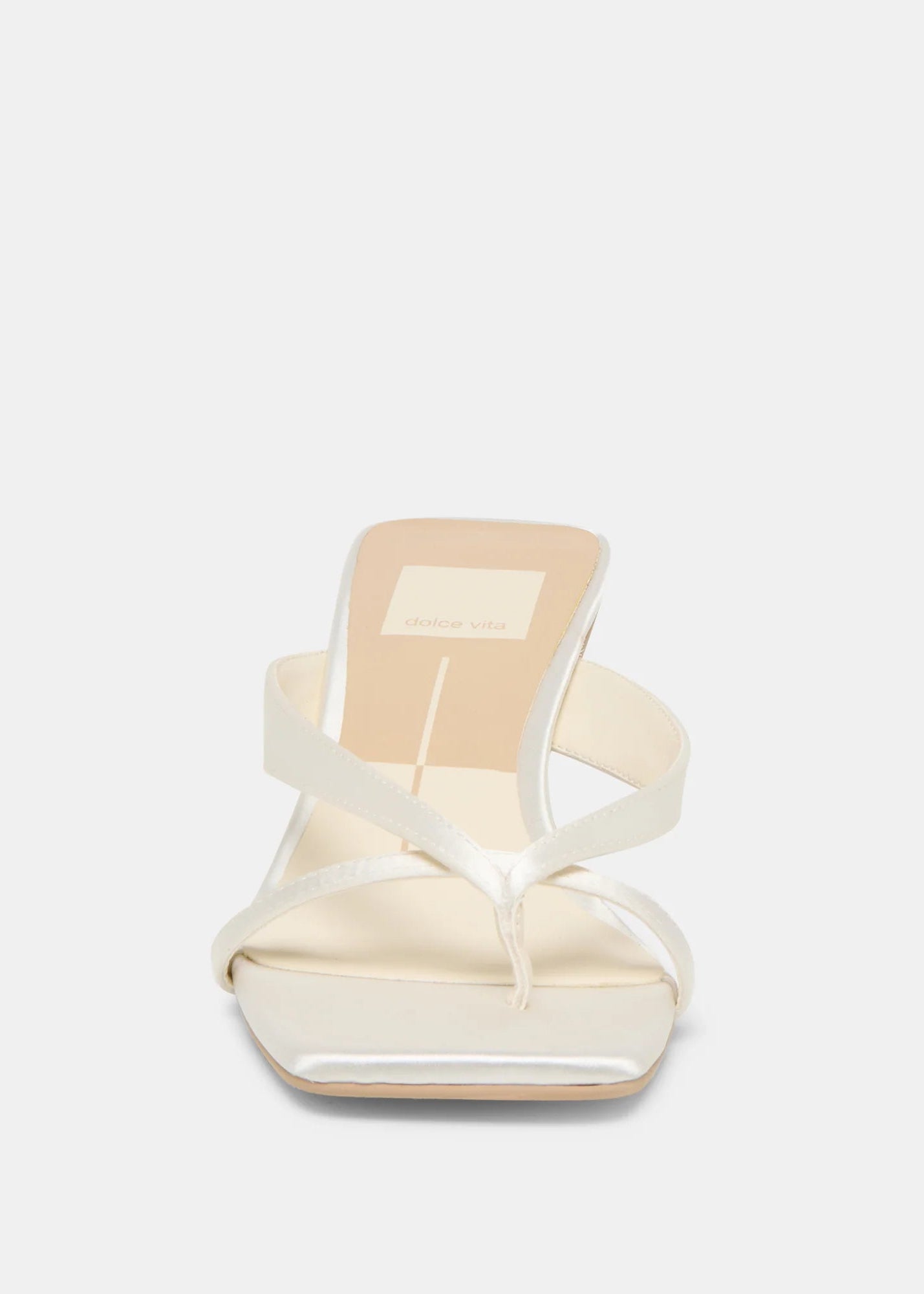 Brevel Heels True White Satin