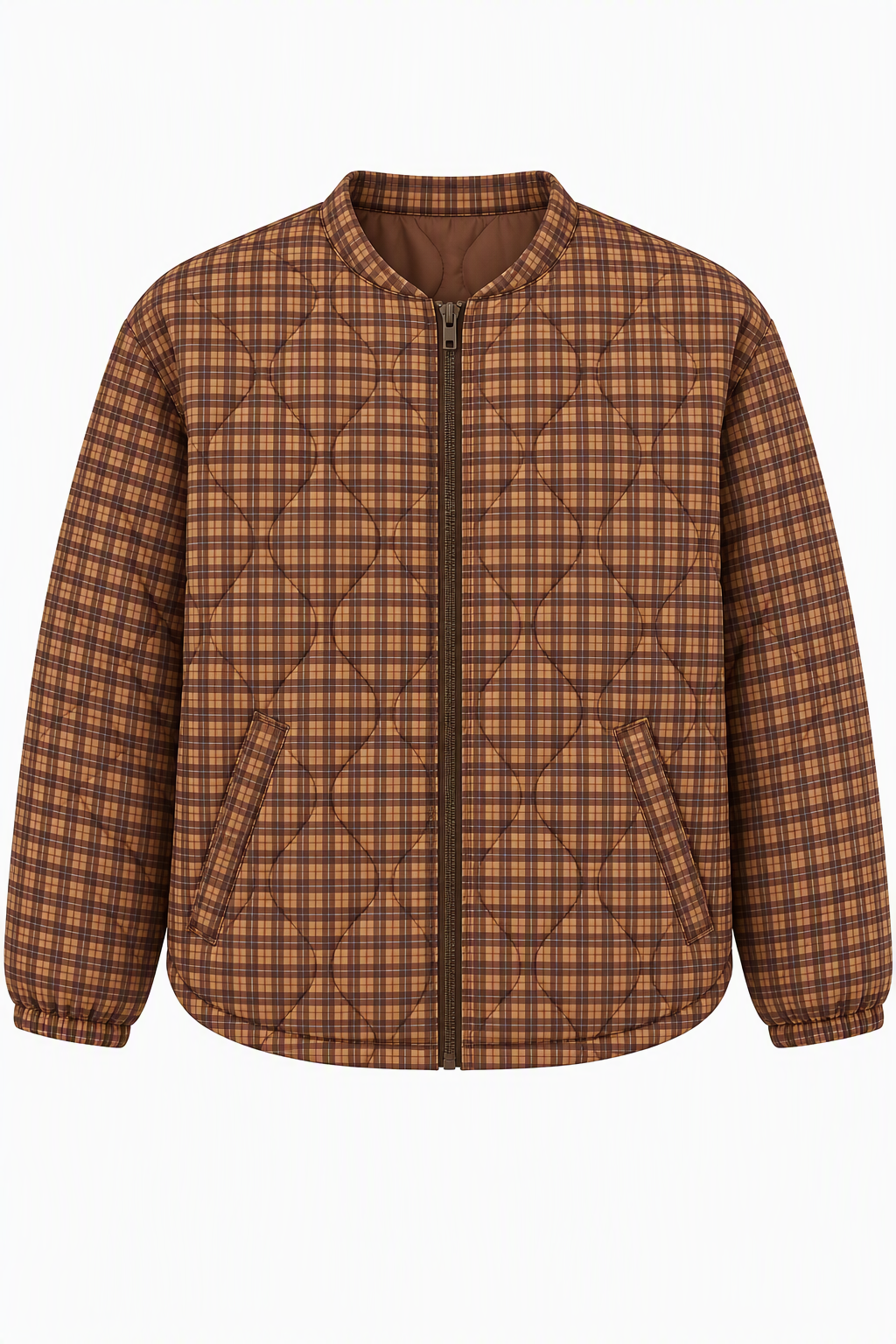 Camille Quilted Plaid Jacket