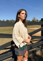 Cove Cable Knit Cropped Sweater