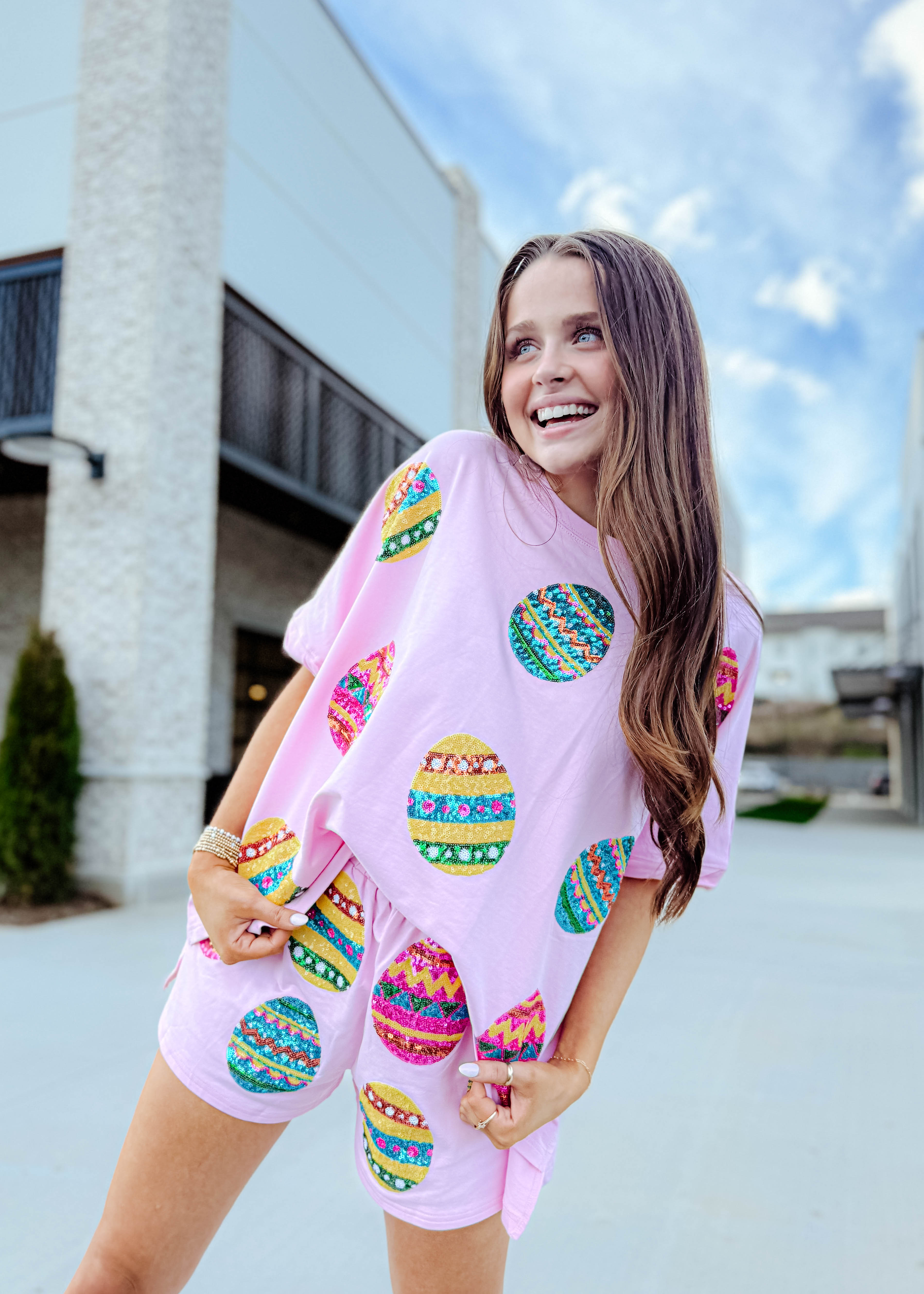 Jordan Egg Sequin Shorts