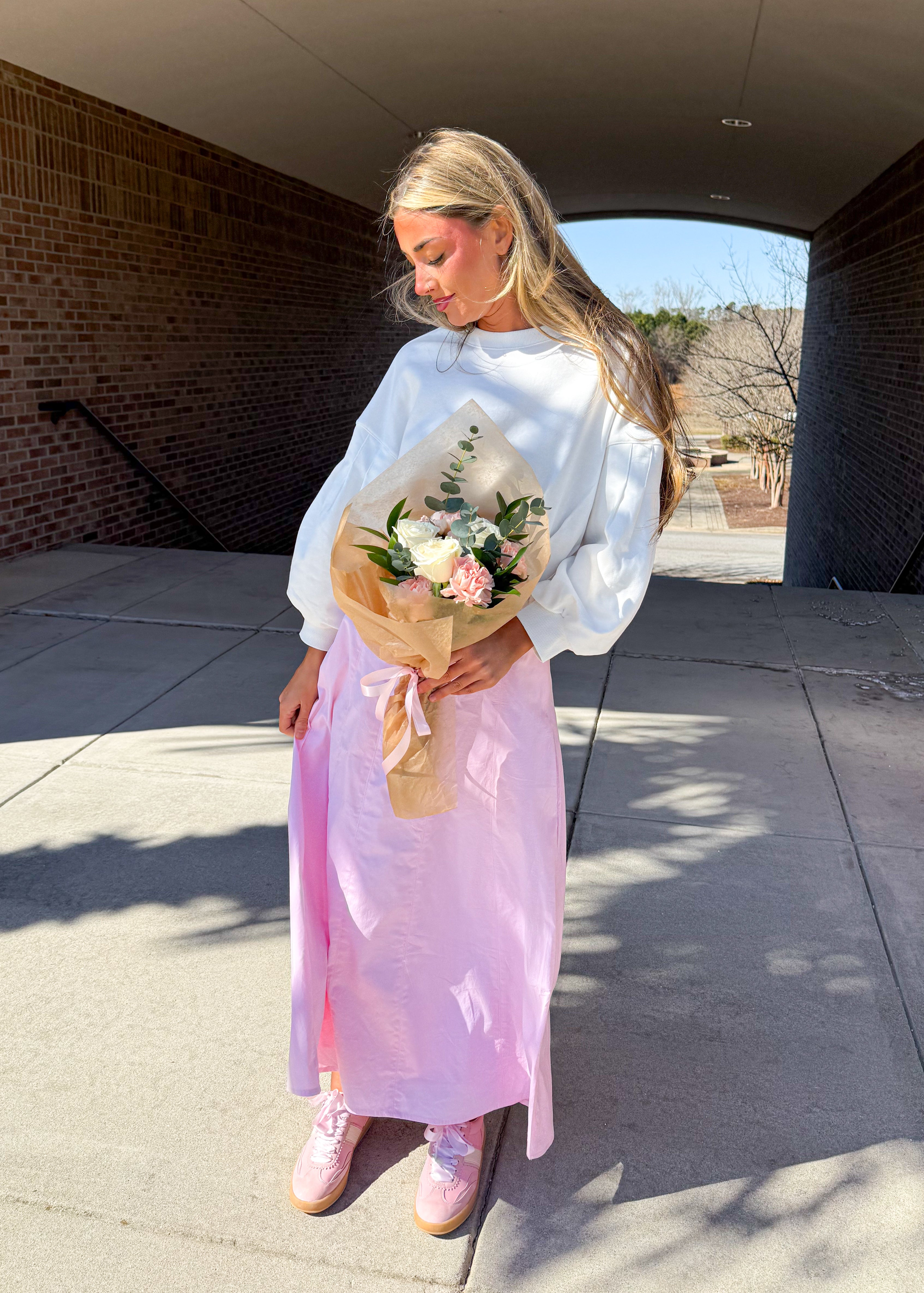 Florence Vertical Seam Midi Skirt