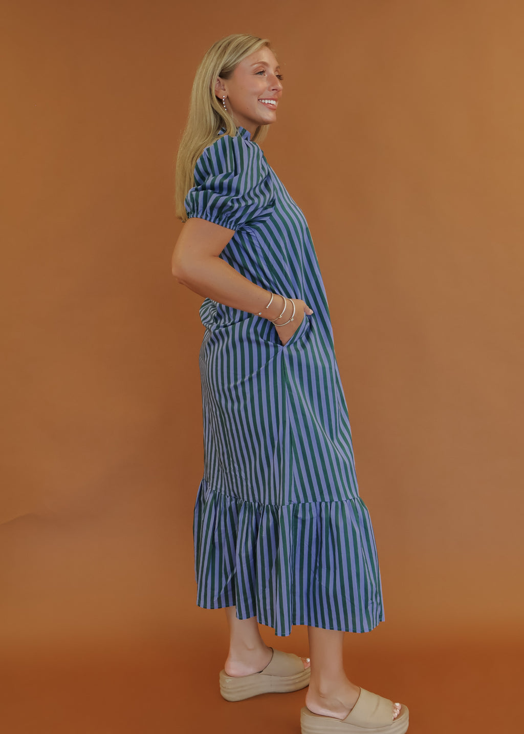 Elise Striped Maxi Dress