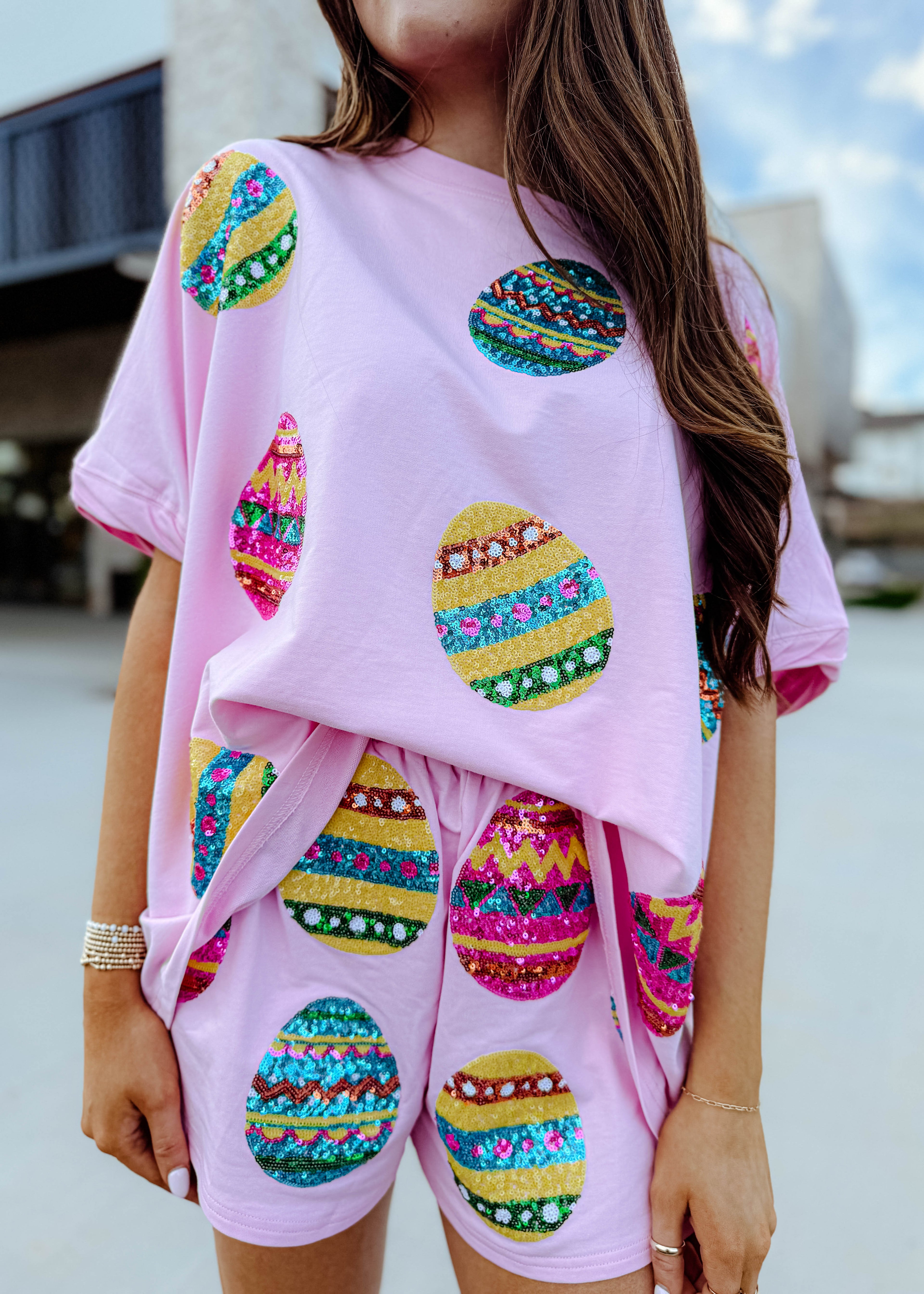 Jordan Egg Sequin Shorts