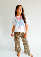 Tara Wide Leg Camo Pants