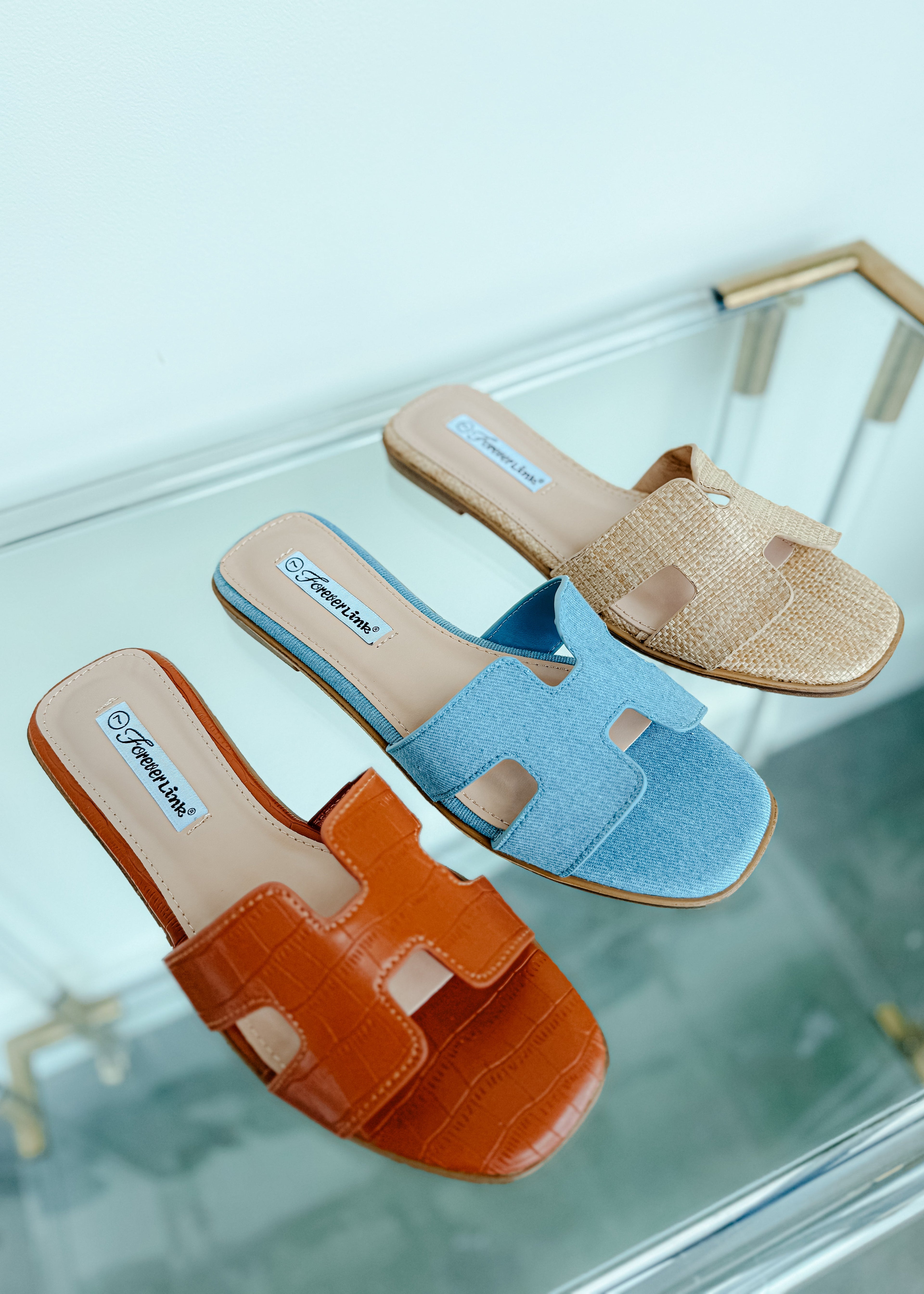 Sabrina Cutout Slide Sandals