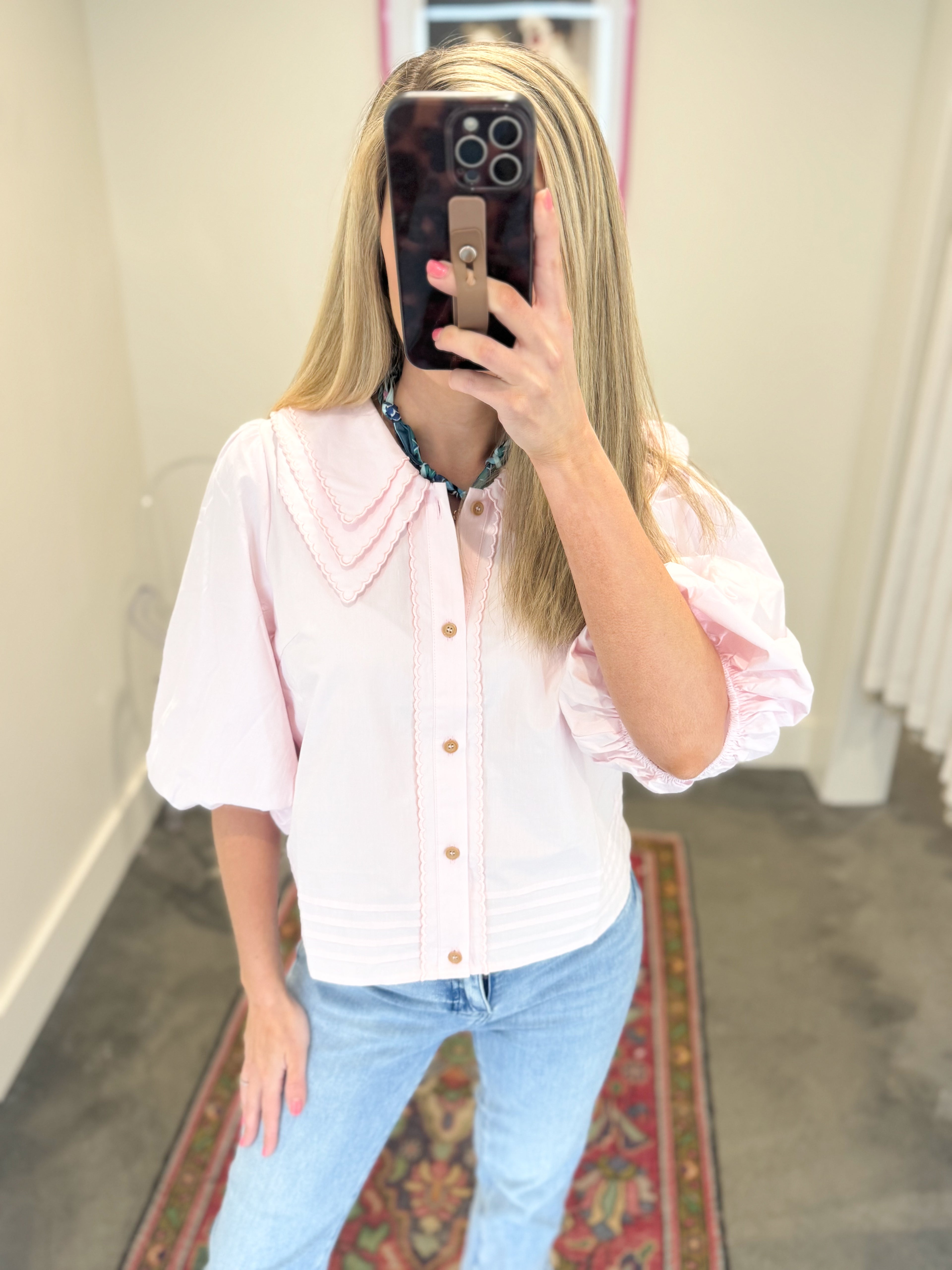 Debrah Double Collared Blouse