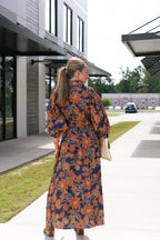 Kate Floral Belted Maxi Dress