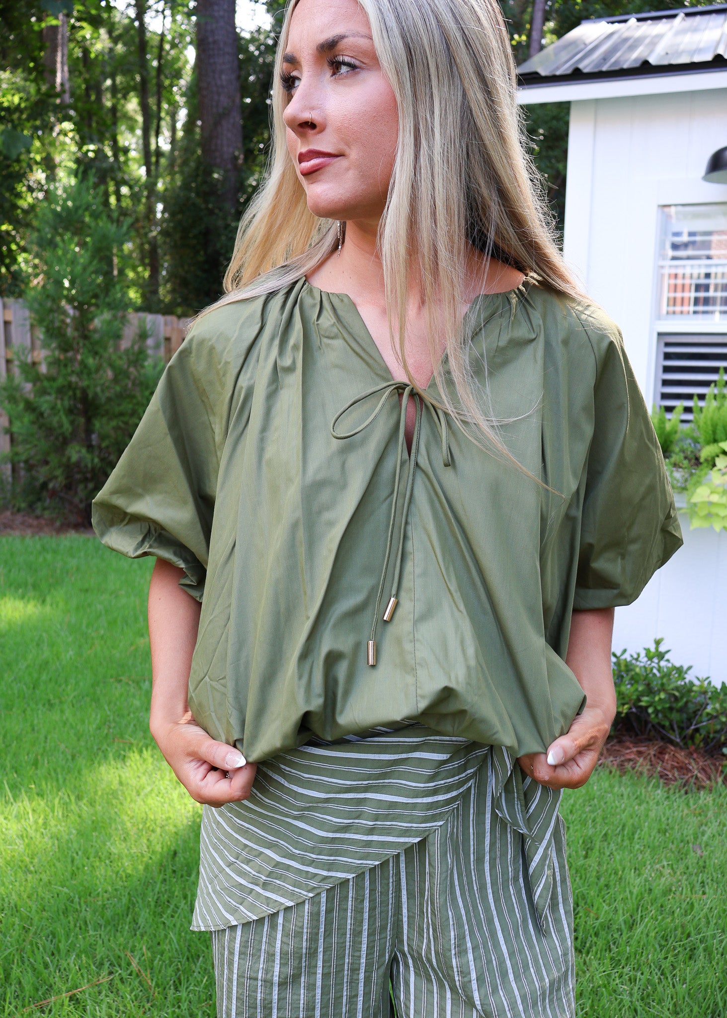 Bianca Drape Bubble Top