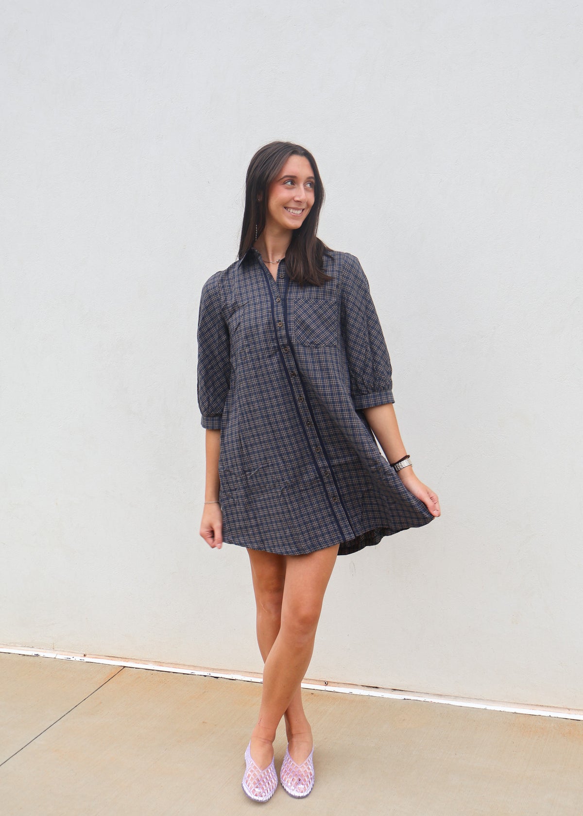 Tiffany Checkered Mini Dress
