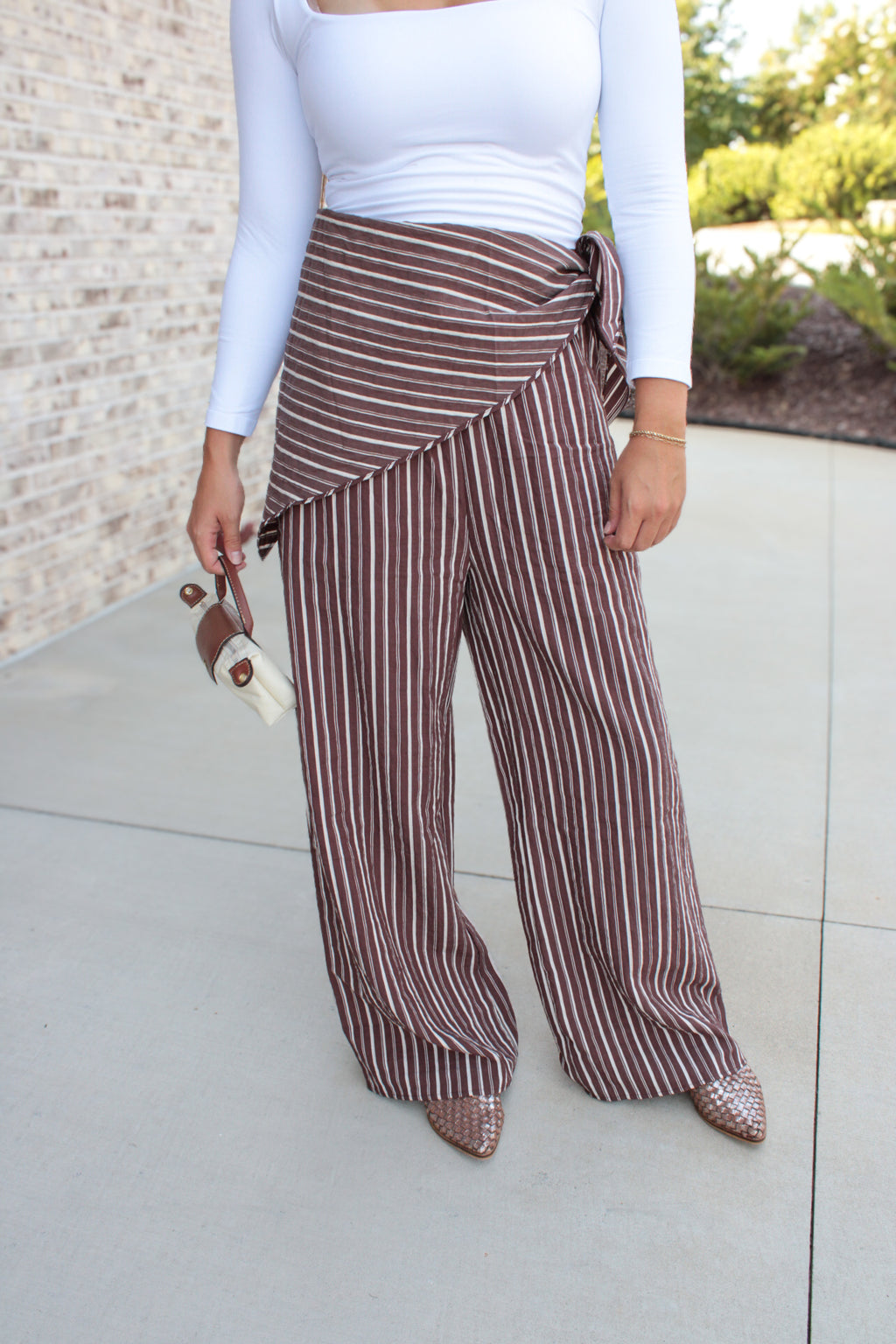 Stephanie Wrap Wide Leg Pants