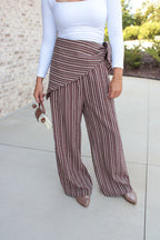 Stephanie Wrap Wide Leg Pants