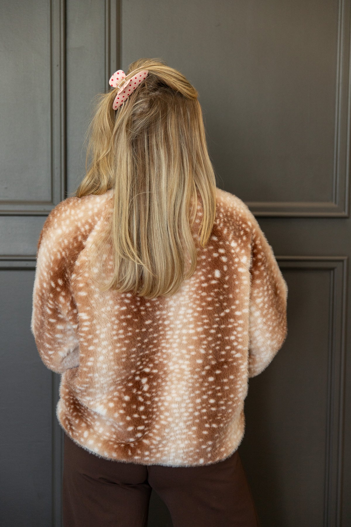 Fawn Fuzzy Quarter Zip