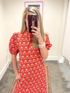 Millie Puff Sleeve Midi Dress
