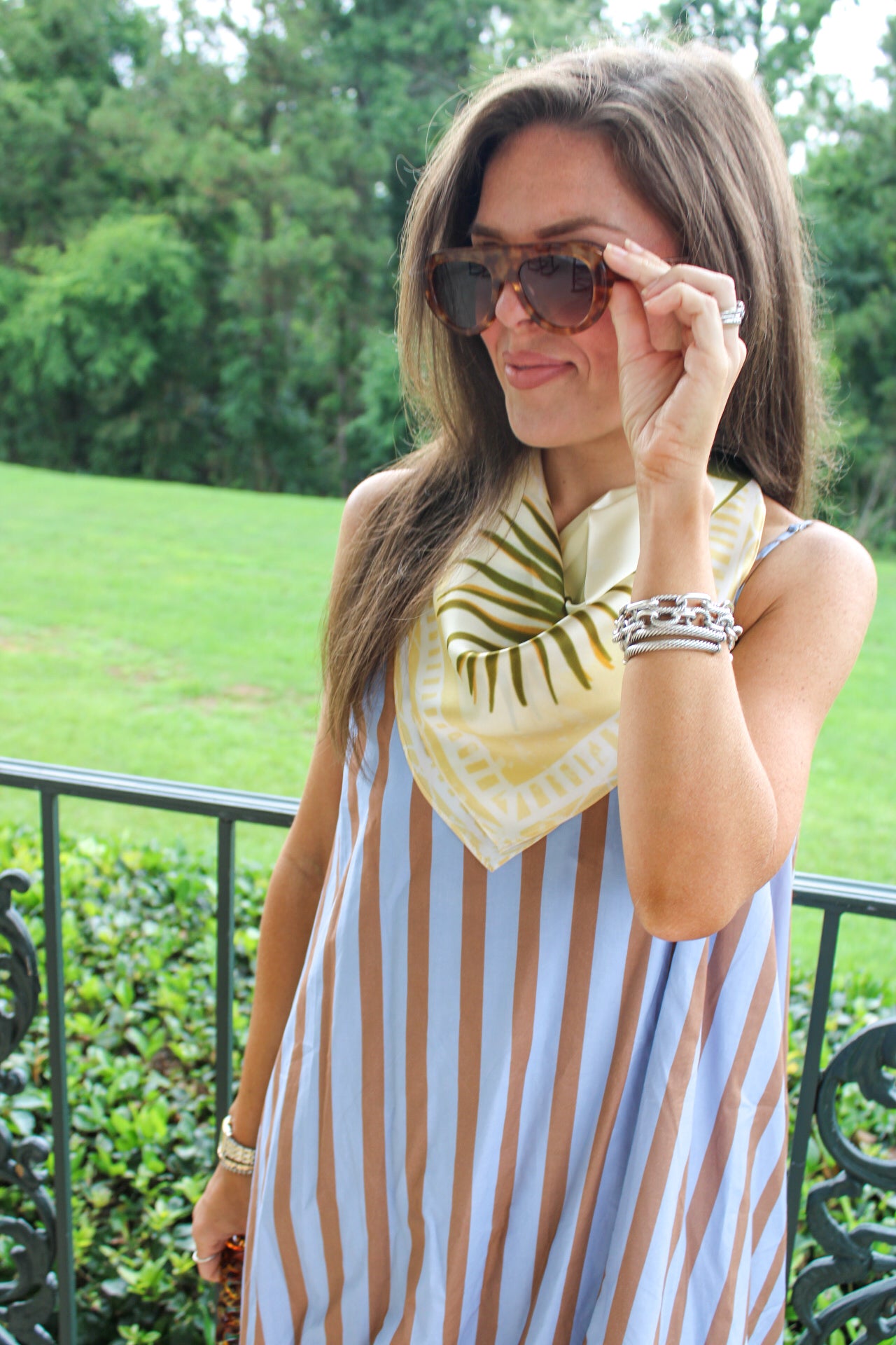 Winslow Striped Balloon Dress