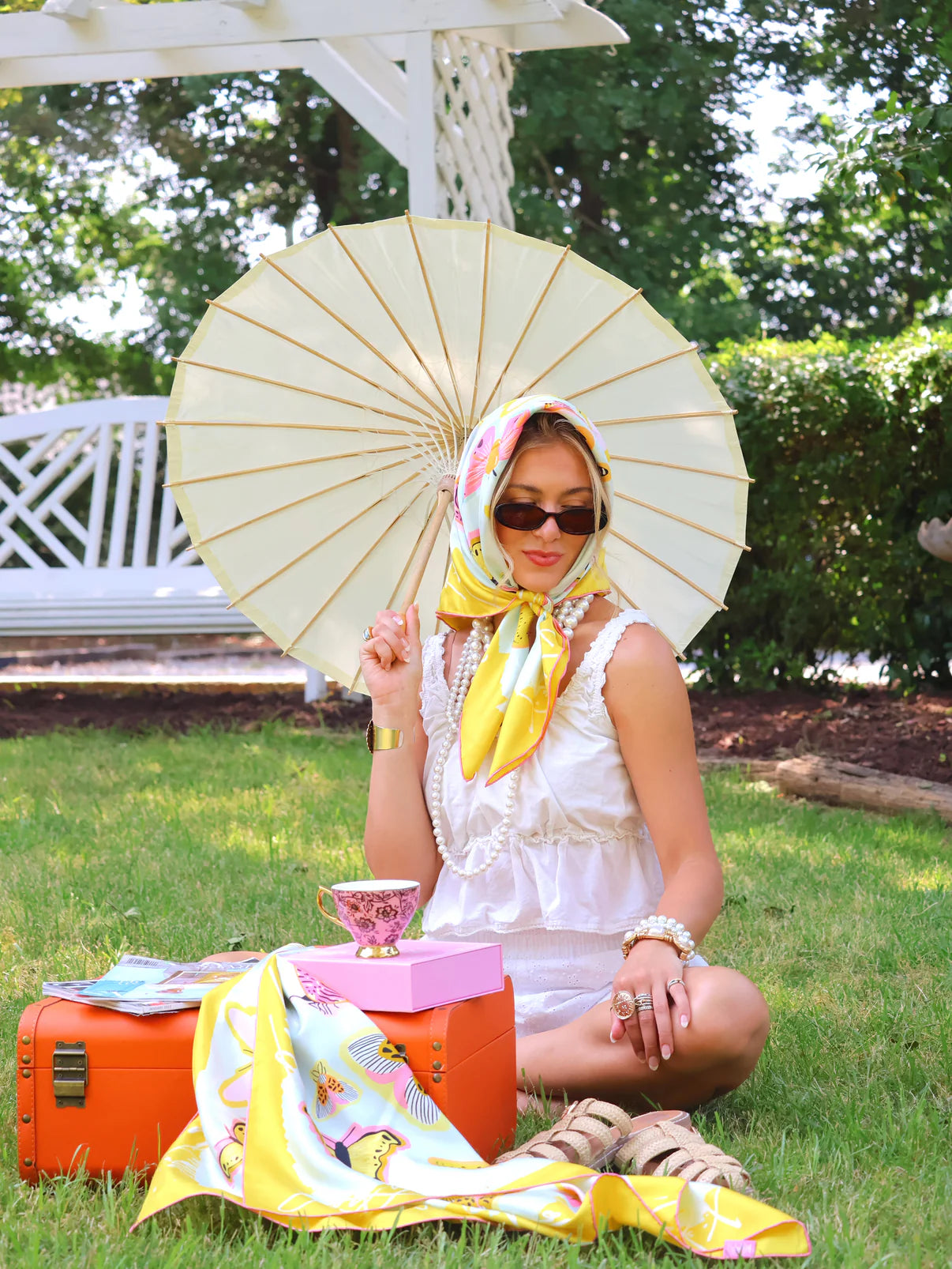 Butterfly Muse Silk Scarf