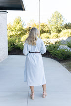 Gia Striped Maxi Shirt Dress