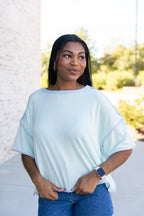 Keyla Contrast Striped Top