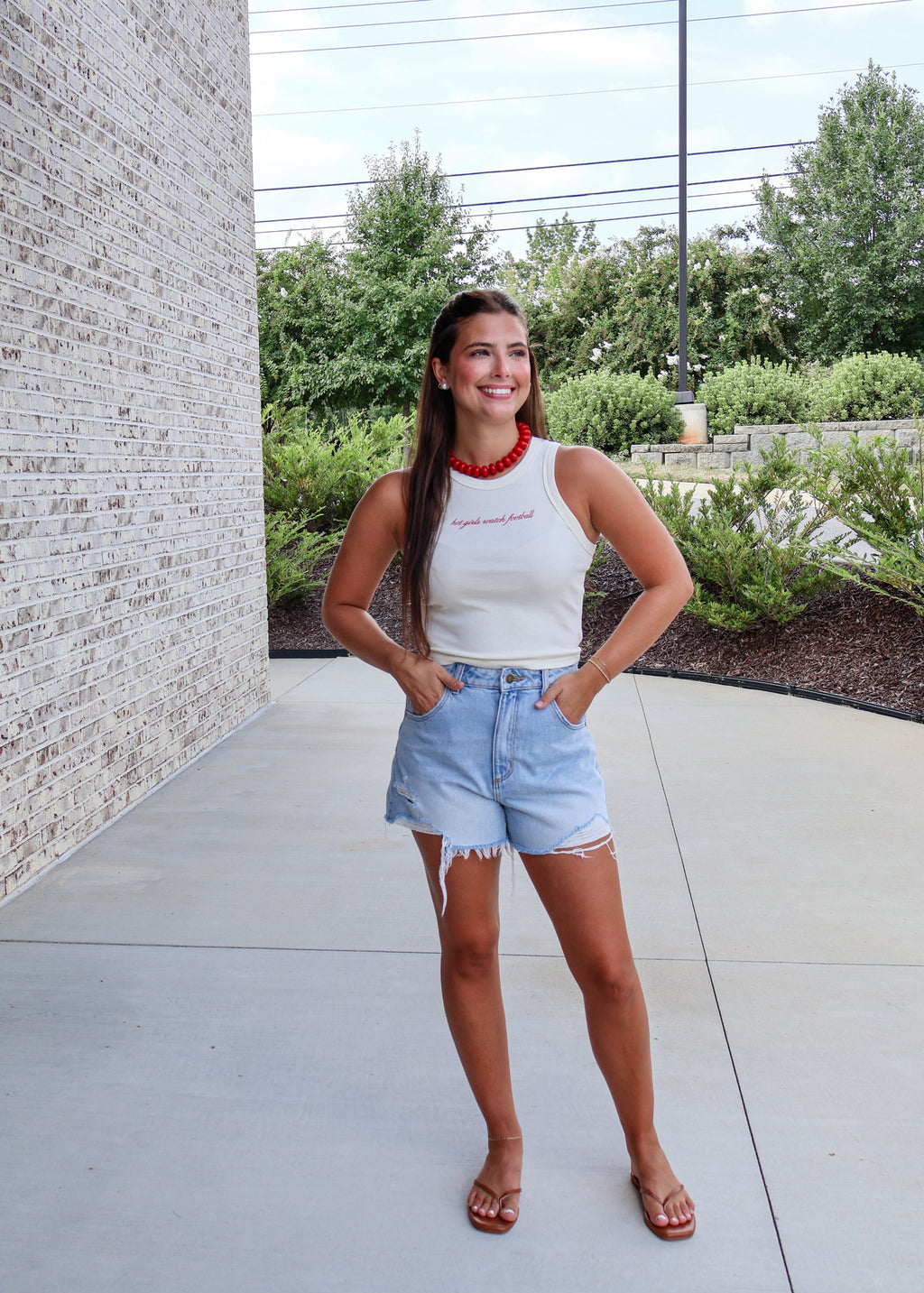 Hot Girls Watch Football Tank