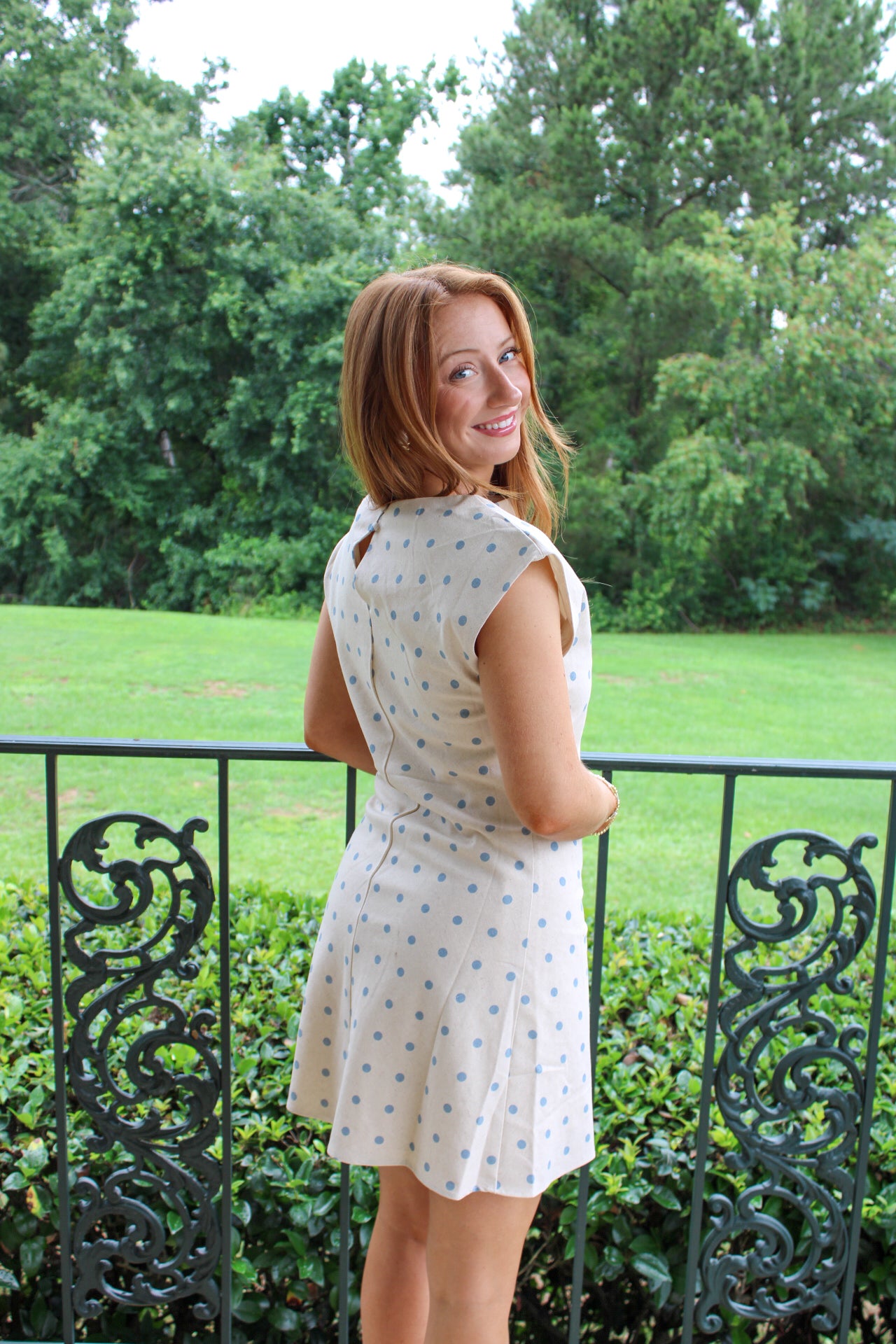 Meadow Polka Dot Mini Dress